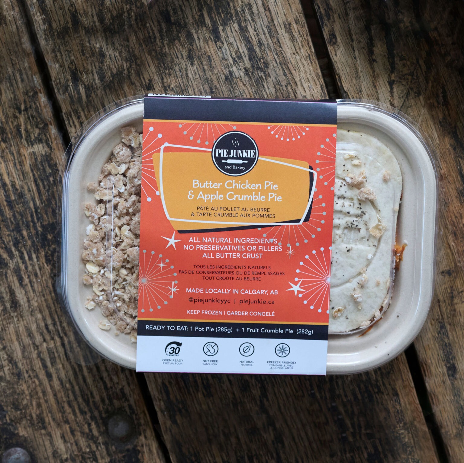 Frozen TV Dinner Butter Chicken Pie Junkie