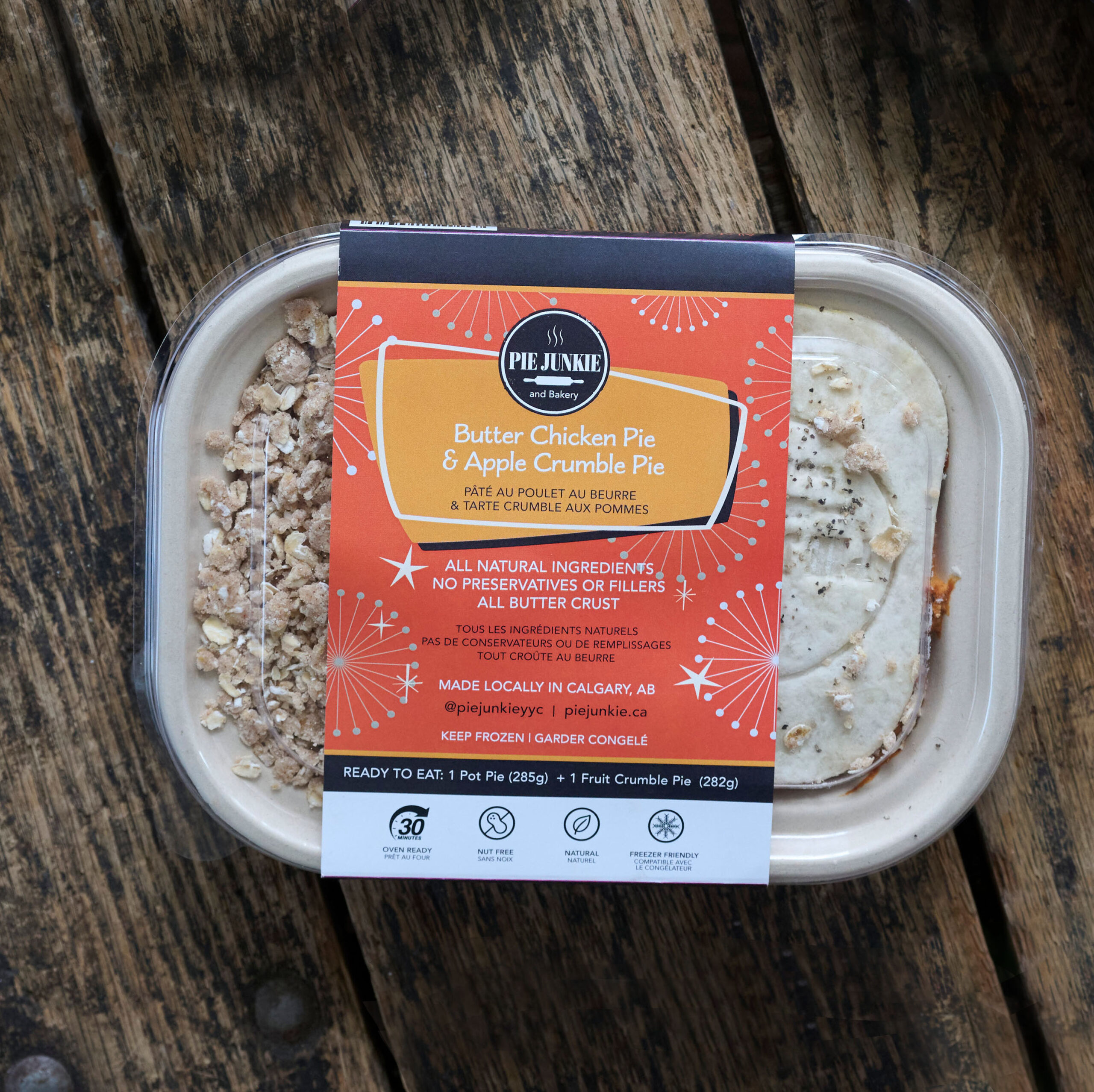 Frozen TV Dinner Butter Chicken Pie Junkie