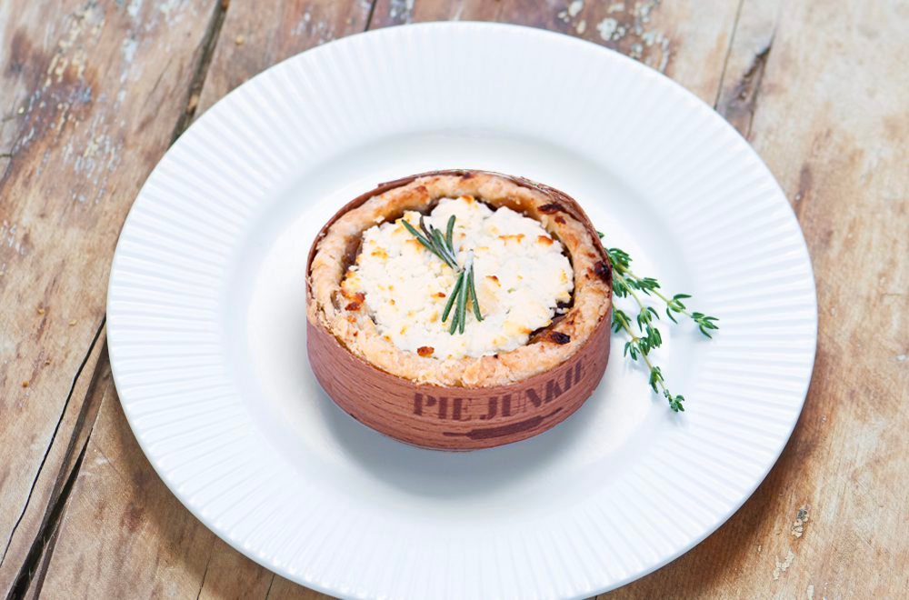 Braised Onion and Goat Cheese